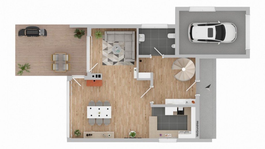 Grundriss EG Einfamilienhaus G�ster