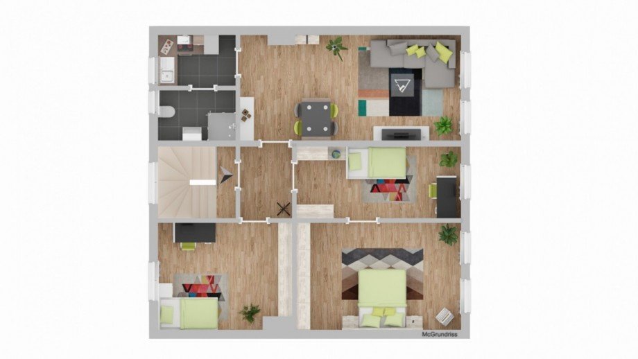 2. Obergeschoss, Haus 2 Haus M�lln