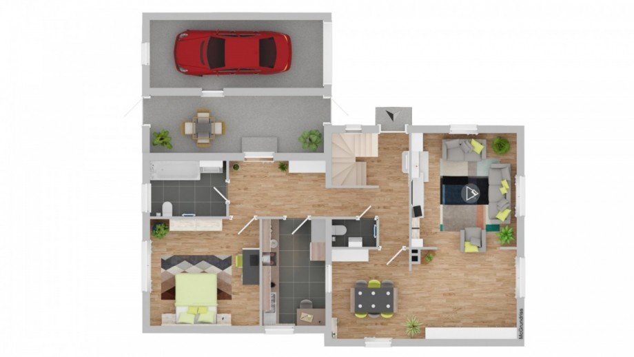 Grundriss EG Einfamilienhaus M�lln