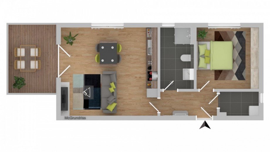 Grundriss Dachgeschosswohnung Bad Oldesloe
