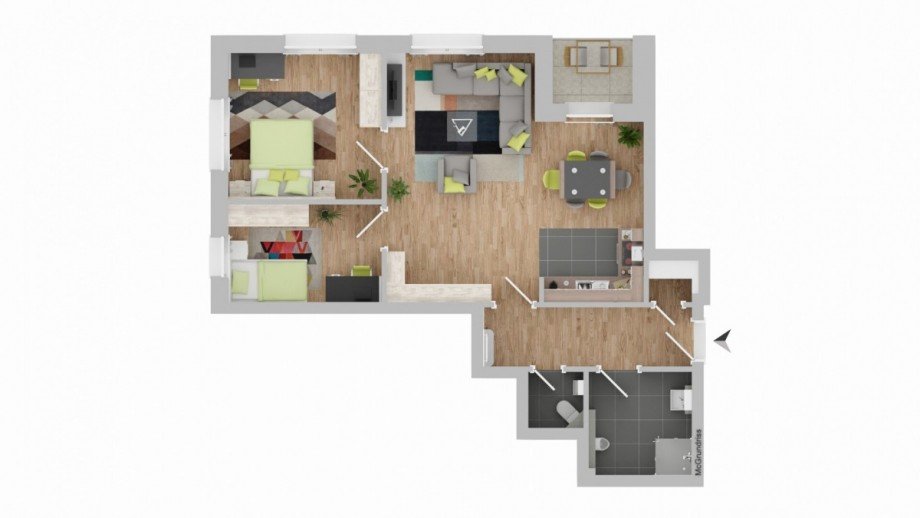  Etagenwohnung M�lln