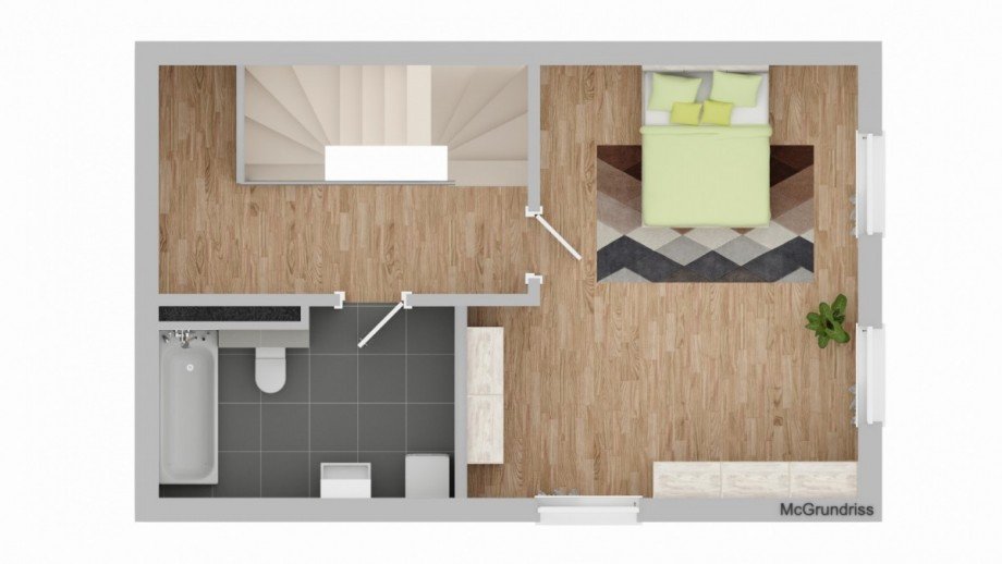 Obergeschoss Reihenmittelhaus Ratzeburg
