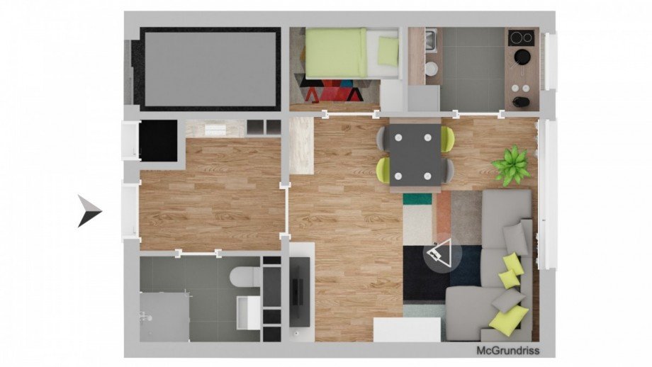 Grundriss Etagenwohnung M�lln