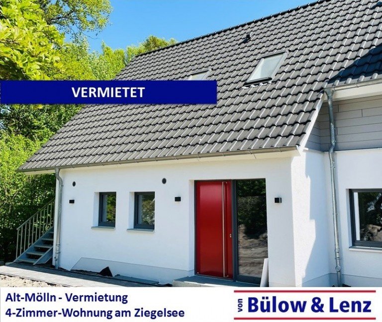 vermietet Alt M�lln Erdgeschosswohnung Neu: 4-Zimmer-Wohnung mit Garten am Ziegelsee