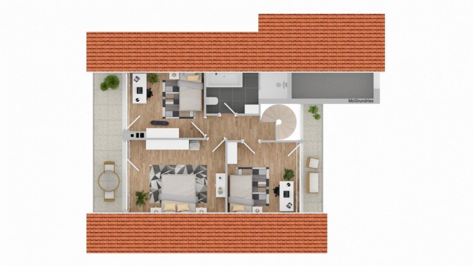 Grundriss DG Einfamilienhaus G�ster