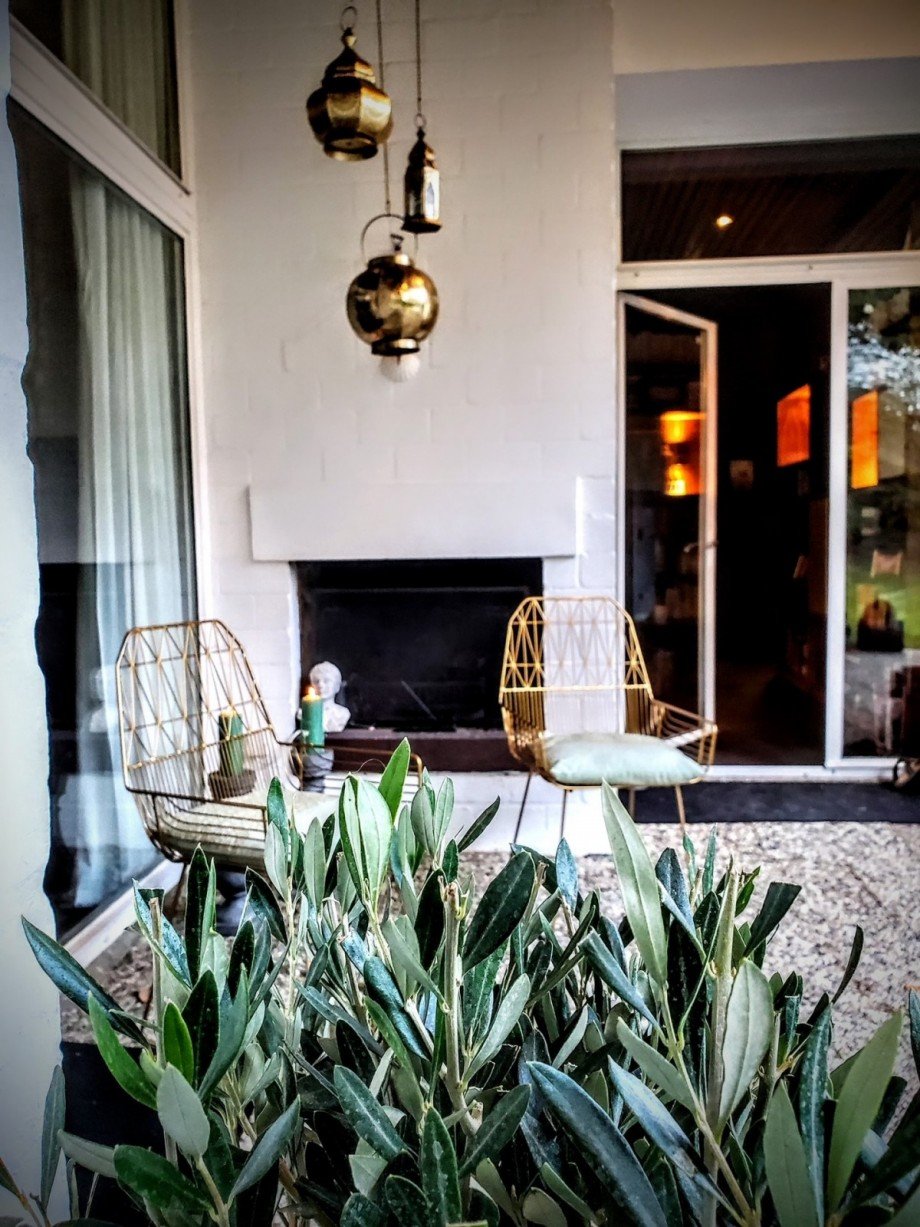 �berdachte Terrasse Einfamilienhaus Rosengarten