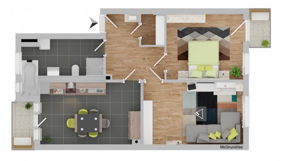 Zweites OG rechts Mehrfamilienhaus L�beck