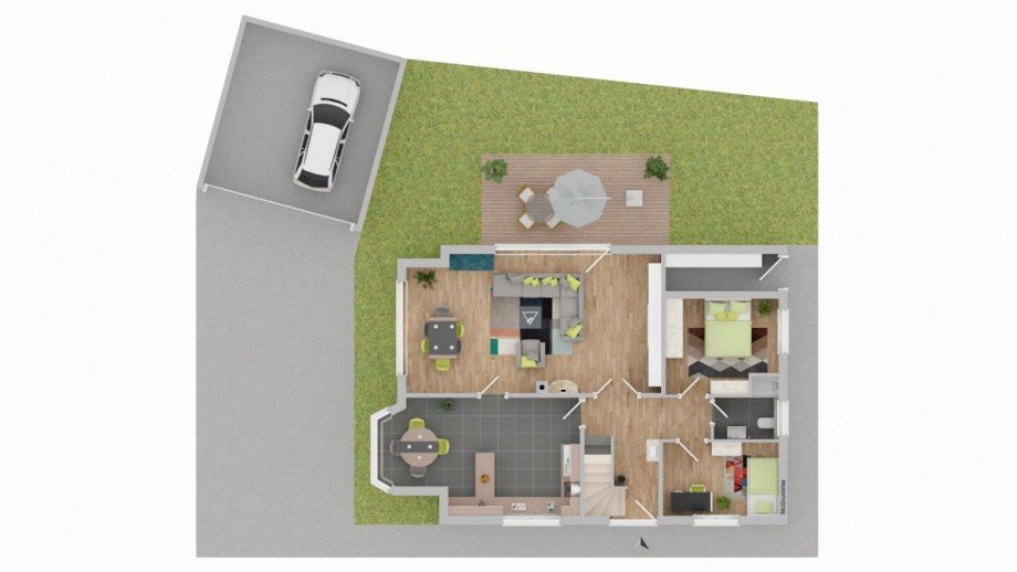 Grundriss Erdgeschoss Einfamilienhaus Schwarzenbek