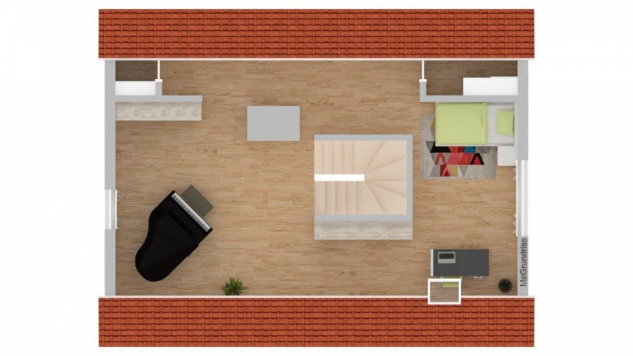 Grundriss DG Stadthaus M�lln