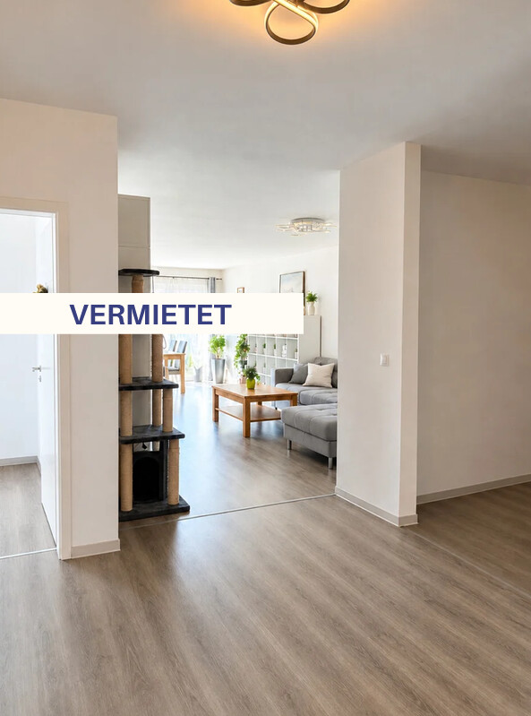 Blick ins Wohnzimmer Witzeeze Erdgeschosswohnung Modernes Wohnen in ruhiger Lage: 4 Zimmer - Terrasse und Garten in Witzeeze