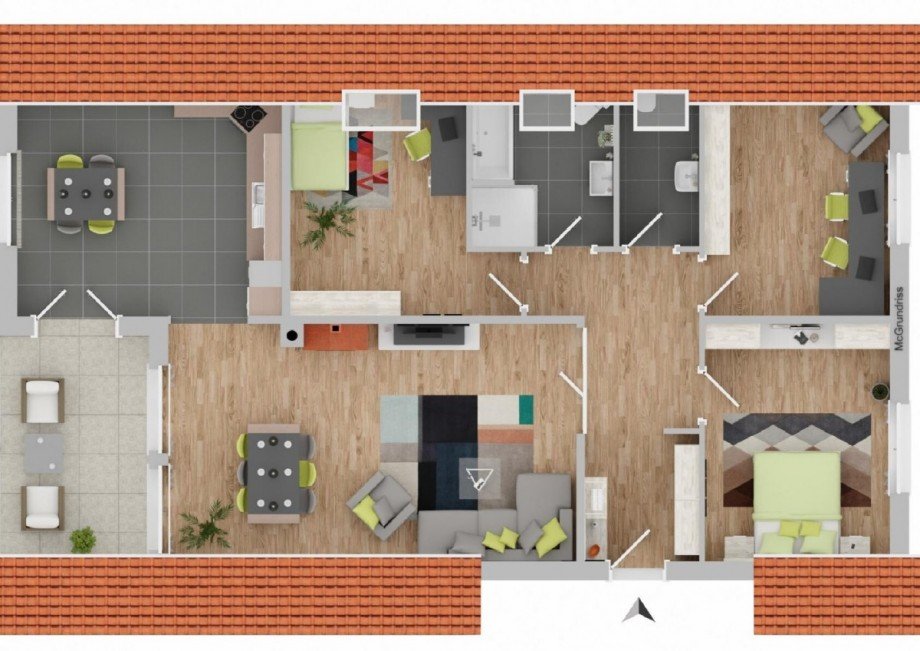 Grundriss Whg 4 Mehrfamilienhaus Witzeeze