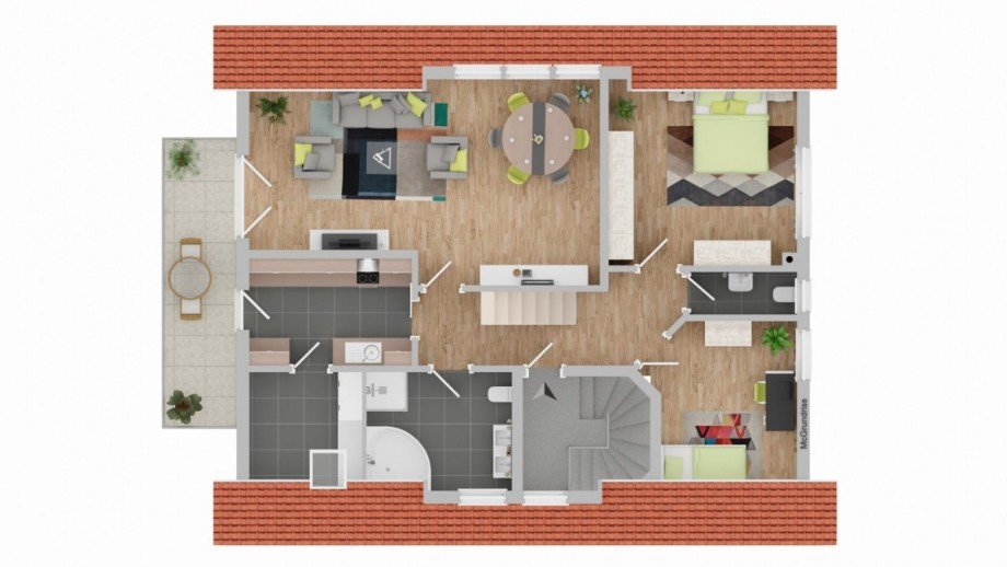Obergeschoss Zweifamilienhaus Talkau