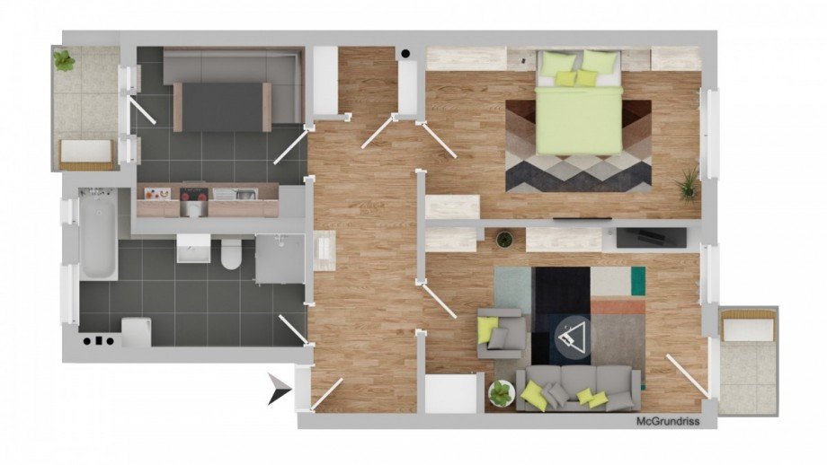 Zweites OG links Mehrfamilienhaus L�beck