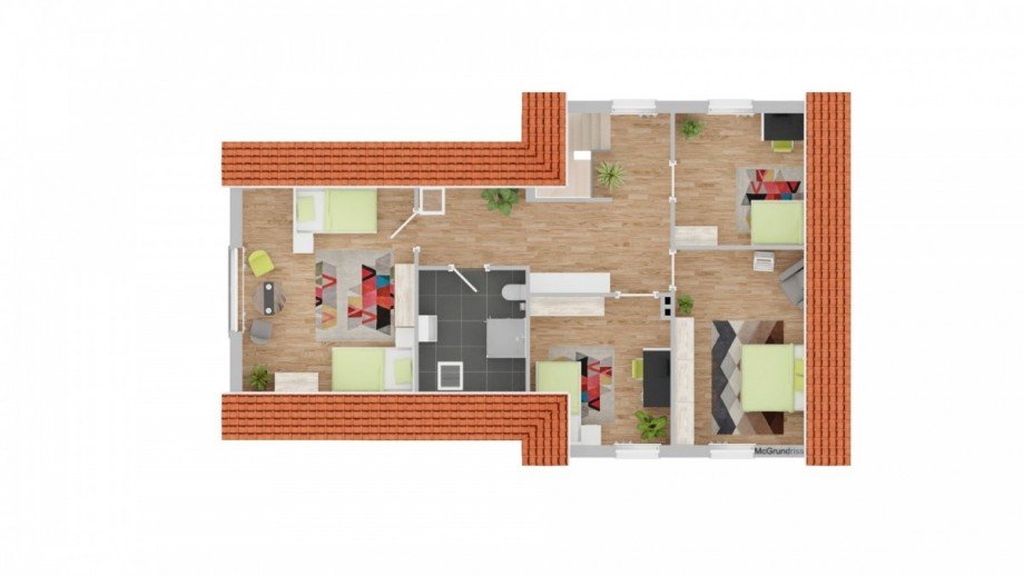 Grundriss OG Einfamilienhaus M�lln